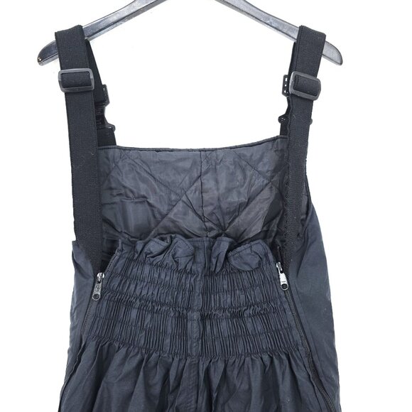 Vintage Polaris Snow Bib Overalls Women Medium Snowmobile Pants Black Straps USA - Picture 6 of 10